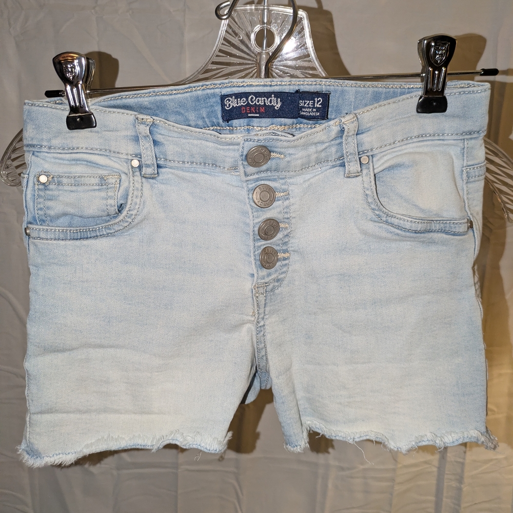 Light Blue Denim Women Shorts